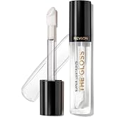 Revlon Super Lustrous The Gloss, 200 Crystal Clear, 0.13 oz | Non-sticky lip gloss with glossy-shine finish. Lightweight formula deposits shiny color &amp; moisture for plumper-looking lips.