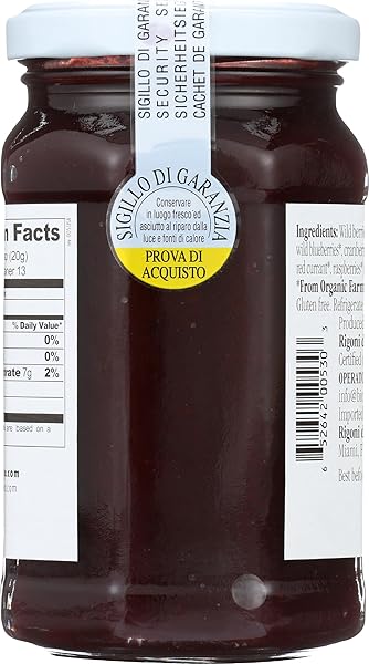 FIOR DI FRUTTA, FRUIT SPREAD WILD BERRY ORGANIC, 8.82 OUNCE