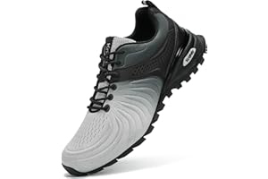 Kricely Men's Walking Shoes Breathable Lightweight Fashion Sneakers Non Slip Sport Gym Jogging Trail Running Shoes