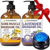 Christmas Gifts for Men,Stocking Stuffers for Women,Massage Oil for Massage Therapy,Lymphatic Drainage-Ginger Oil Sore Muscle