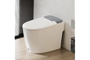 CASTA DIVA CD-W10V Non-electric Elongated Smart Toilet with Bidet, Map Flush 1000 Grams,ADA Comfort Height,Built-in Air Pressure-Assisted System for Power Flush,Soft Open and Close, 1.0GPF