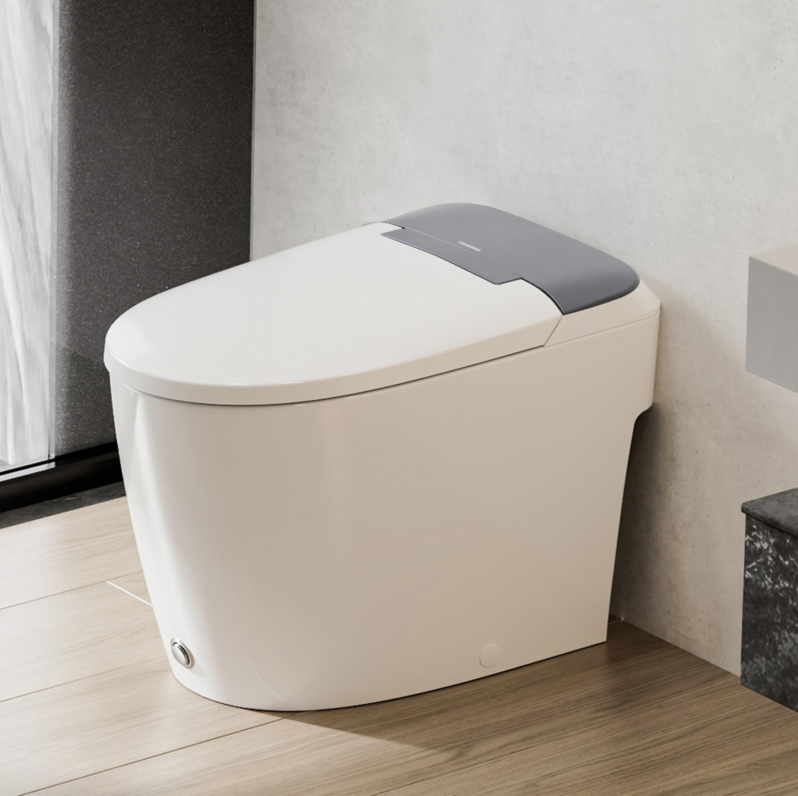 Photo 1 of CASTA DIVA CD-W10V Non-electric Elongated Smart Toilet with Bidet, Map Flush 1000 Grams,ADA Comfort Height,Built-in Air Pressure-Assisted System for Power Flush,Soft Open and Close, 1.0GPF