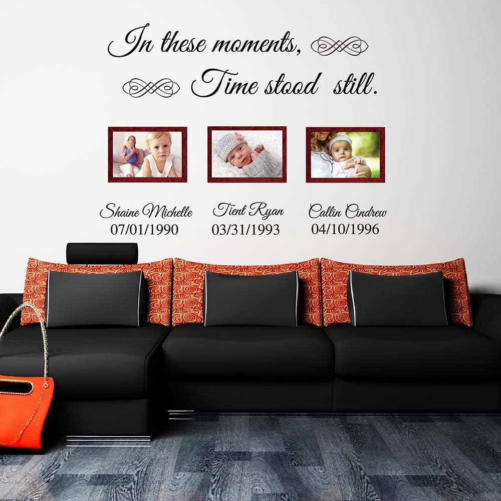 custom writing wall stickers