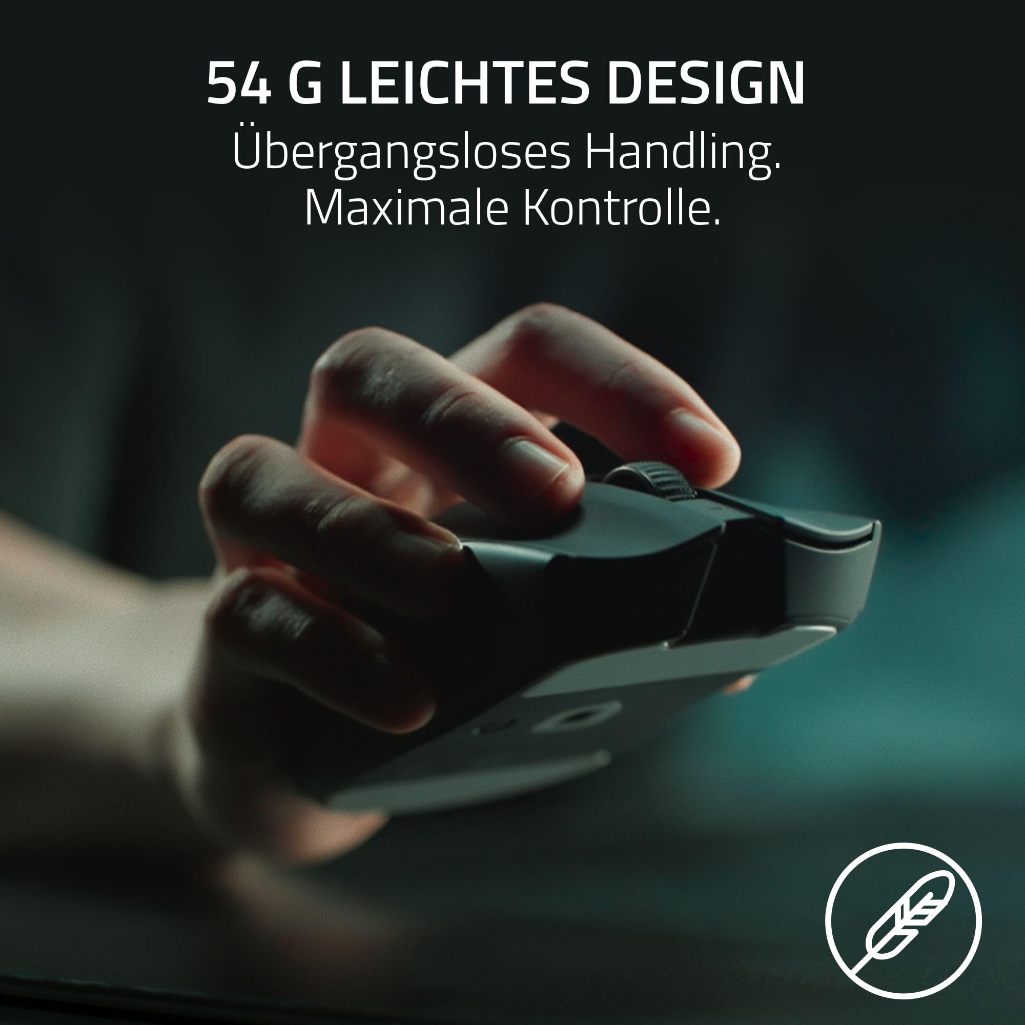 Razer Viper V3 Pro - Ultraleichte kabellose Esports Gaming-Maus (8K Hz HyperPolling, 54g leichtes Design, Focus Pro Sensor 35K DPI, HyperSpeed Wireless, 95 Stunden Akkulaufzeit) Schwarz 4