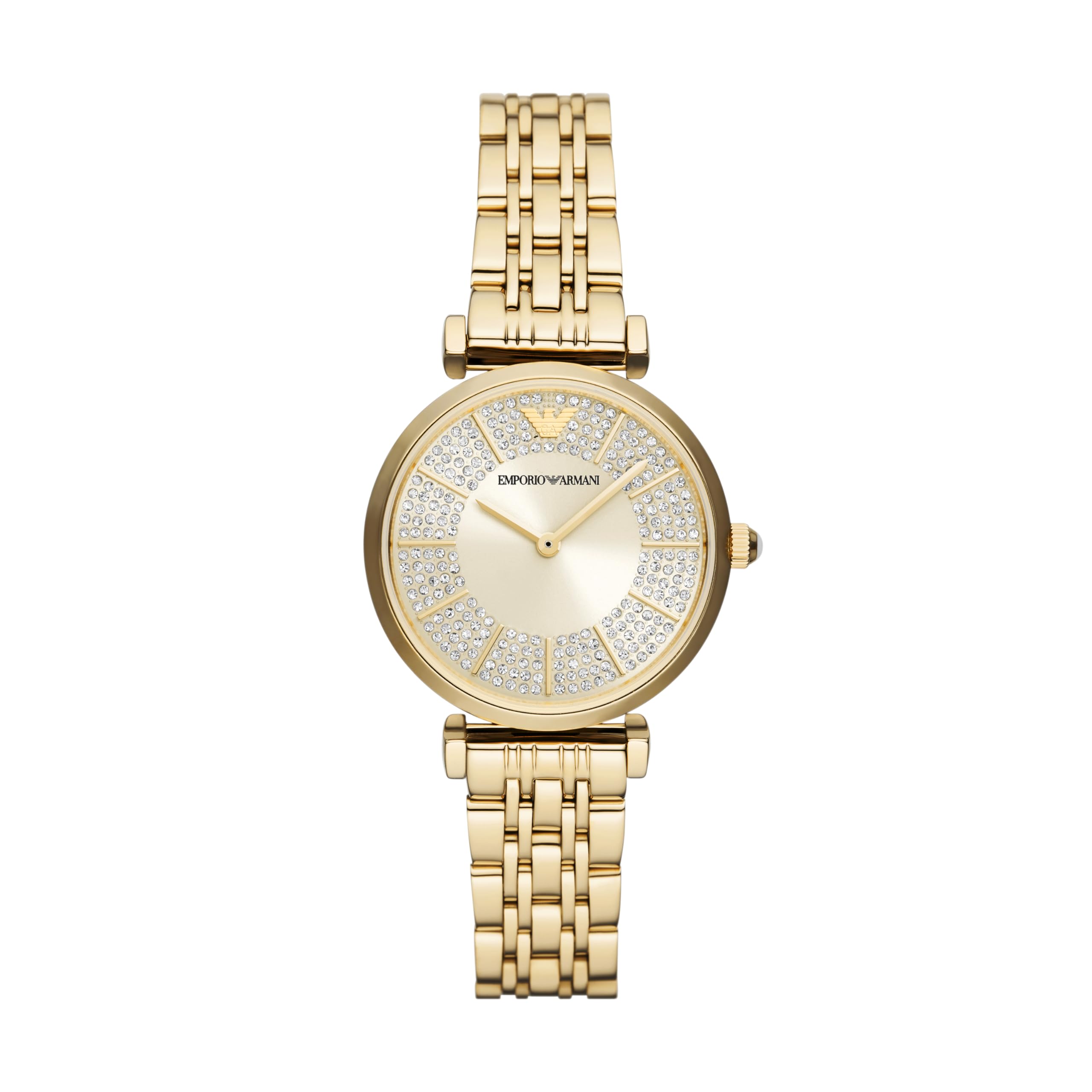 Emporio Armani Women’s Two-Hand Gold-Tone Stainless Steel Bracelet Watch (Model: AR11608)