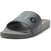 HUGO mens Tonal Logo Slide Sandals