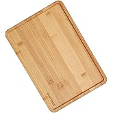 Skovtree Bamboo Tray for Serving Food, Tray for Eating and Serving Coffee, Tea, 13.0×9.1 Inch