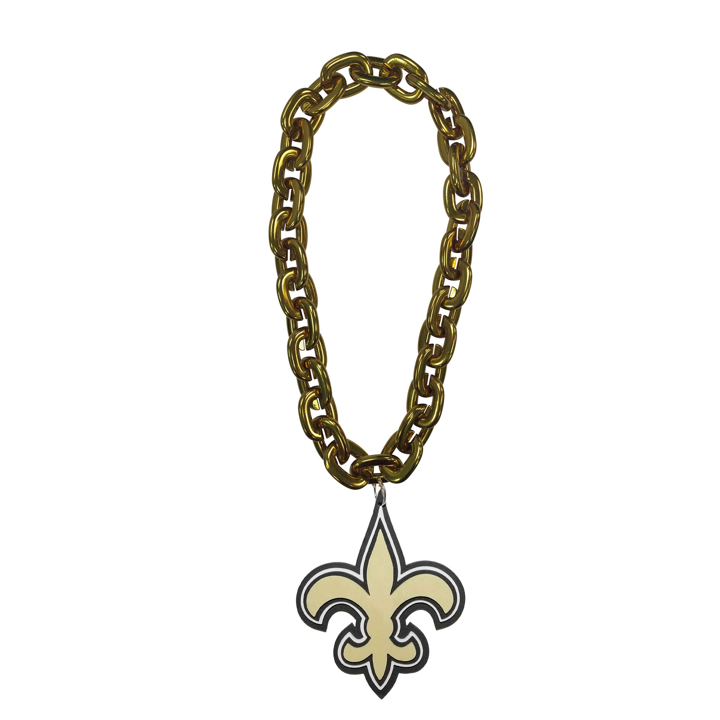 NFL New Orleans Saints New Orleans Saints NFL 3D Fanchain Magnet, Gold, One Size