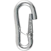 CURT 81277 Snap Hook Trailer Safety Chain Hook Carabiner Clip, 7/16-Inch Diameter, 5,000 lbs