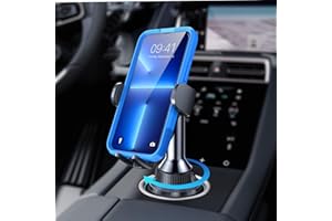 LISEN Cup Holder Phone Holder [No Shaking] Phone Holder for Car, 360° Adjustable iPhone Holder Car Accessories for Women Truck Jeep Golf for iPhone 17 Pro Max 16 15 14 13 Samsung S25 All 4-7'' Phone