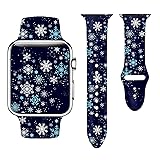 Winter Christmas SnowflakesSport Watch Band
