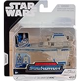 Star Wars Micro Galaxy Squadron Lt Callahan's E- Wing Series 6 4.5 inch Vehicle with Figures
