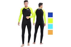 COPOZZ Mens Wetsuit – Front Zip Wet Suit for Snorkeling, Surfing, Scuba Gear, Paddleboarding, Water Sports
