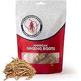 Dairyland American Ginseng Roots Prongs - 8 oz Pack of Wisconsin Ginseng Root - Authentic American Ginseng Prong - Non-GMO, Gluten Free Whole Ginseng - Use This Herbal Supplement in Soup, Tea, Congee