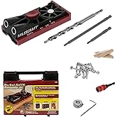 Milescraft 1325 Pocket Jig 200 - Complete Double/Twin Pocket Hole Jig Kit System. Easy to use, pocket hole drill guide, screw jig with all accessories.
