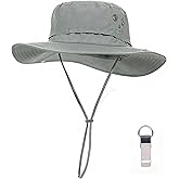 PLCWSCFV Plus Size XL XXL Sun Hats for Men Bucket Boonie UV Protection UPF50+ Waterproof Wide Brim Foldable Fishing Beach
