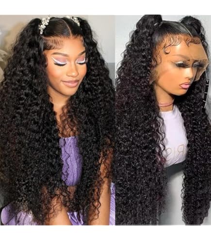 Amazon.com : ADORHTUE 32 Inch Water Wave 13x6 HD Lace Front  display picture 1