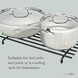 simplywire Trivet Heat Resistant Kitchen Worktop Protector Large Black view 3