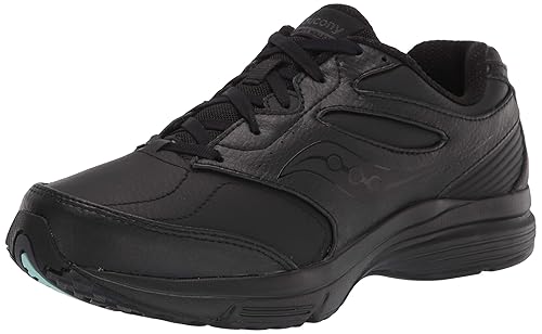 Saucony Women's Integrity Walker 3 Walking Shoes, Black, 5