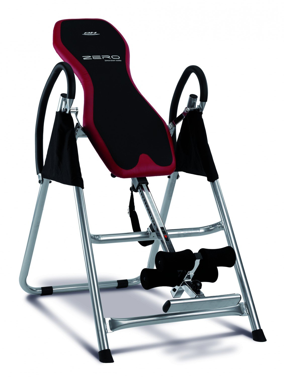BH Fitness Unisex Adult Zero Adjustable Foldable Inversion Table - Black/Red, Unique