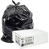 Sacs Poubelle Extra Résistants 55 Gallons (208L) – 2,0 MIL – 38x58 Pouces – Lot De 50 – Noirs