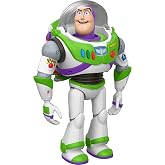 Mattel Disney and Pixar Toy Story 5 Ultimate Action Buzz Lightyear | 12-inch Figure with Simple &amp; Animated Mode, Posable Joints, Movie-Accurate Design