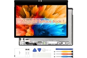 ARSSLY Screen Replacement for Microsoft Surface Book 1 LCD Screen for Surface Book 2 Display 1703 1704 1705 1706 1803 1804 1805 1806 Touch Screen Digitizer Assembly with Tools(Black,13.5 inch)