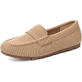 NESPZGO Women's Loafers Comfortable Lightweight Breathable Slip-Ons Business Casual Dressy Walking Work Flats Shoes