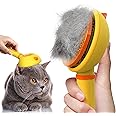 Cat Brush with Release Button for Indoor Cats,Cat Grooming Brush for Long or Short Haired Dogs,Cat Comb Dog Shedding Brush for Pet Massage Self Cleaning Cat Hair Brushes