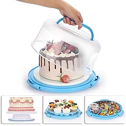 BSTKEY Portable Cake Carrier with Lid and