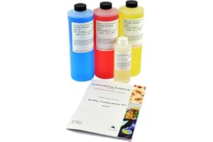 ALDON Innovating Science pH Calibration Solution 4.00, 7.00, 10.00 & pH Electrode Storage Solution, 500ml - 16.9oz (Pack of 4) - Premium pH Buffer Solution Kit