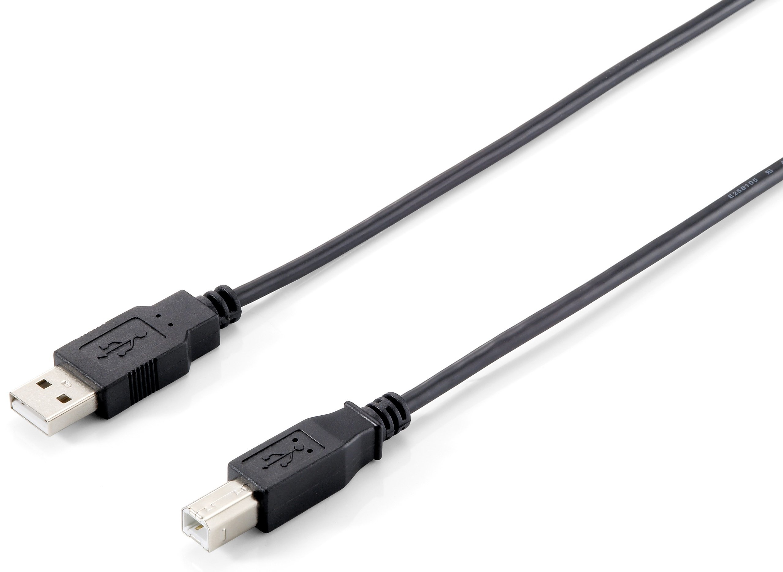 Equip USB 2.0 Cable/USB A Male to USB B Male / 5 m Black