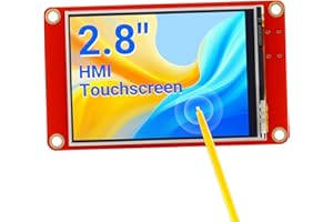 ELECROW ESP32 Display 320×240, 2.8 Inch HMI Touch Screen SPI TFT LCD Touchscreen with Acrylic Case, 32-Bit LX6 Dual-Core Processor, Up to 240MHz, Compatible with Arduino, LVGL, PlatformIO, MicroPython