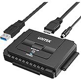Unitek USB 3.0 to IDE and SATA Converter External Hard Drive Adapter Kit for Universal 2.5/3.5 HDD/SSD Hard Drive Disk, One T