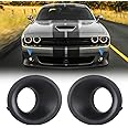 AUTOWIKI Fog Lights Covers Fit for 2015-2020 Dodge Challenger Fog Lamp Bezel Assembly 1 Pair Left & Right Side
