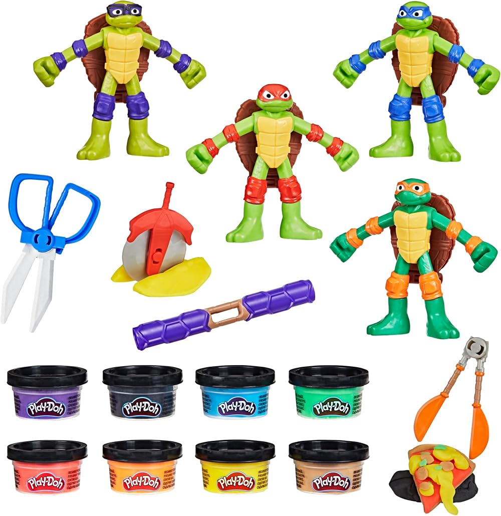 Play-Doh Teenage Mutant Ninja Turtles Cowabunga Creations Gift Set 8 colors