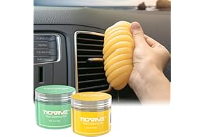 TICARVE 2Pack Cleaning Gel for Car Putty Car Slime Cleaning Car Putty Detail Car Interior Cleaner Automotive Cleaning Kits Keyboard Cleaner Yellow Green