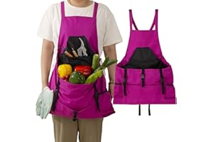 CM CHIC MONDAY Garden Apron, Gardening Apron for Women, Gardening Apron with Pockets for Women, Garden Apron with Pockets