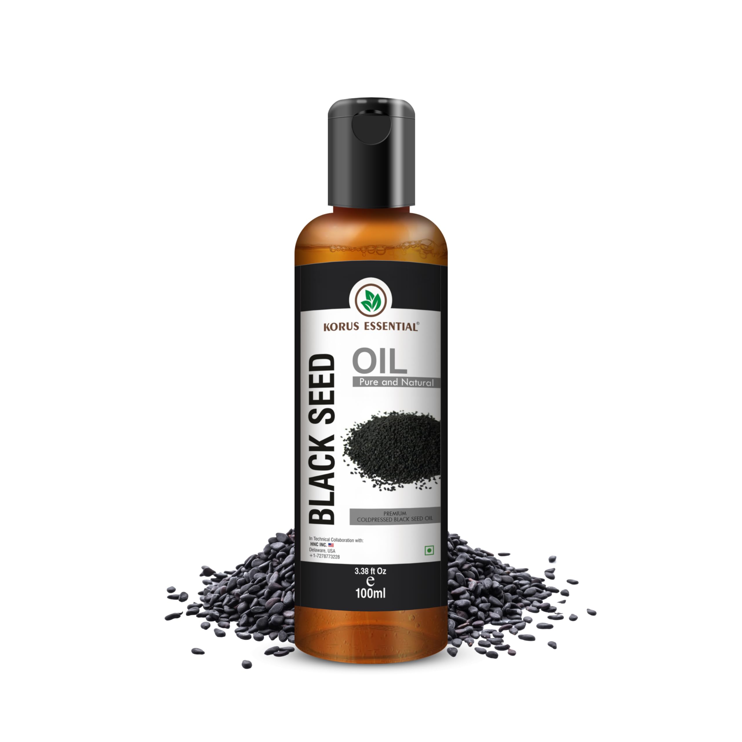 Korus Essential Black Seed Oil - 100% Pure and Cold Pressed | 200ml