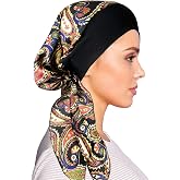 ORKSEA Chemo Headwear for Silky Women Head Scarf Coverings Scarves | Lightweight, Cancer Hats, Chemo Caps, Sleep Beanie, Bandanas, Bamboo Viscose Fabric, Full Coverage, Easy To Use