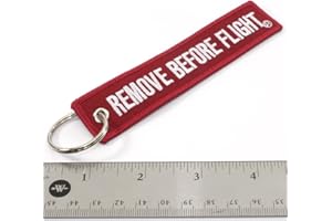 ROTARY13B1 Remove Before Flight DARK RED Key Chain Aviation ATV Motorcycle Pilot Crew Tag