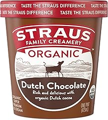 Straus Family Creamery, Organic Dutch Chocolate Ice Cream, 1 16 oz (Frozen)