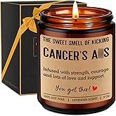 Miracu Scented Candle, Breast Cancer Gifts for Woman, Cancer Care Gifts for Women Men - Chemotherapy Must Haves - Funny Uplifting Chemo Comfort Items - Mastectomy Survivor, Surgery Recovery Patients