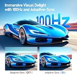KOORUI 27" FHD IPS Gaming Monitor 100Hz 4ms Speaker VESA HDMI VGA view 2