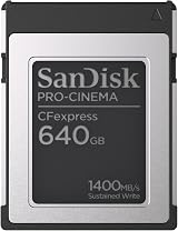 SanDisk 640GB PRO CINEMA CFexpress Type B 1500MB/s 1700MB/s