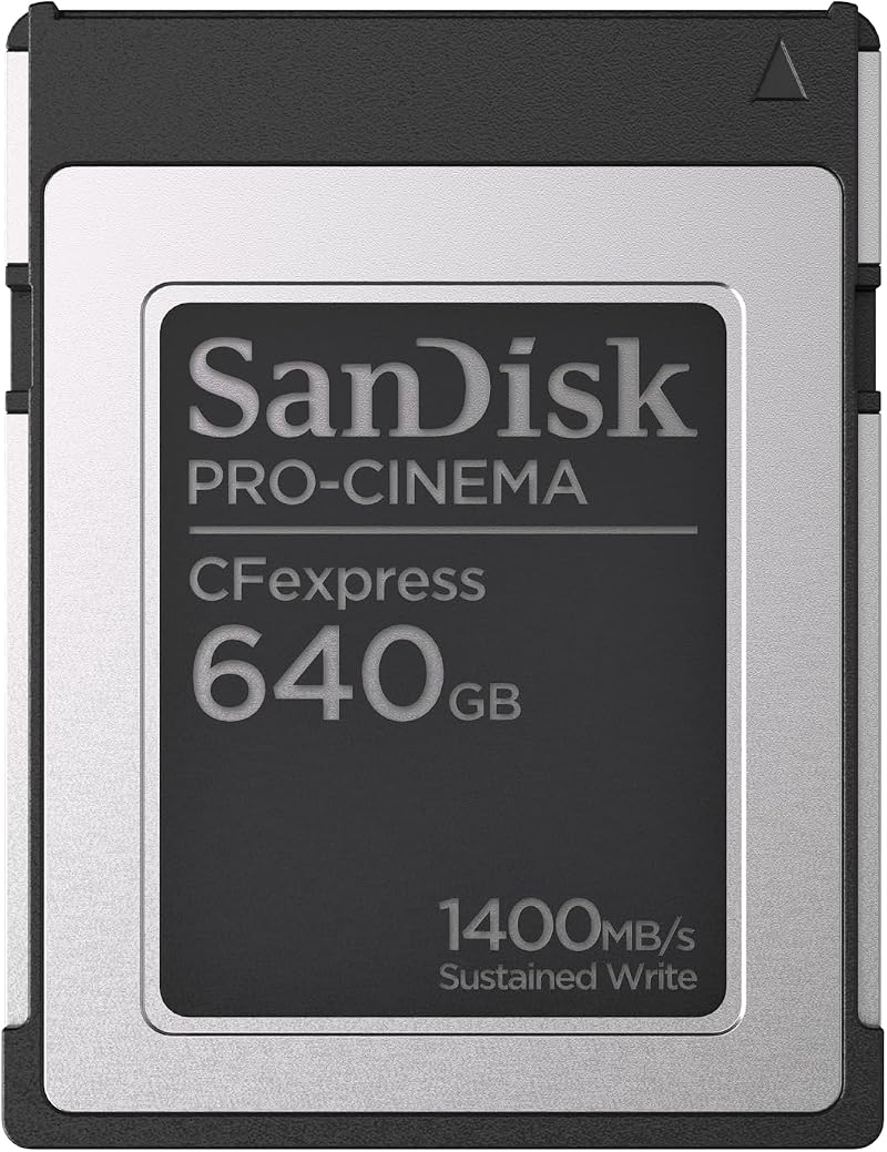 SanDisk 640GB PRO CINEMA CFexpress Type B 1500MB/s 1700MB/s