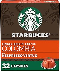 Starbucks by Nespresso Vertuo, Single-Origin Colombia, Medium Roast, Brews 32 capsulas(4 Box)