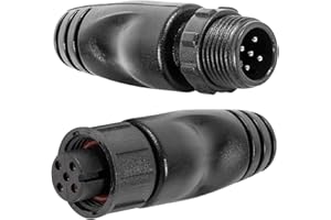 SEVENCOW NMEA 2000 Male and Female Resistor Terminators for Garmin,Lowrance, Simrad, B&G, Navico Networks Nmea 2K Terminators Fits M12 5 Pin IP67 Waterproof
