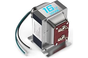 CWOWHIHUI 16V 30VA Doorbell Transformer for Ring Video Doorbells, Compatible with Ring, Nest Hello, Wyze and Eufy Video Doorbells, Power Supply for Nest, Ecobee, Sensi and Honeywell Thermostat