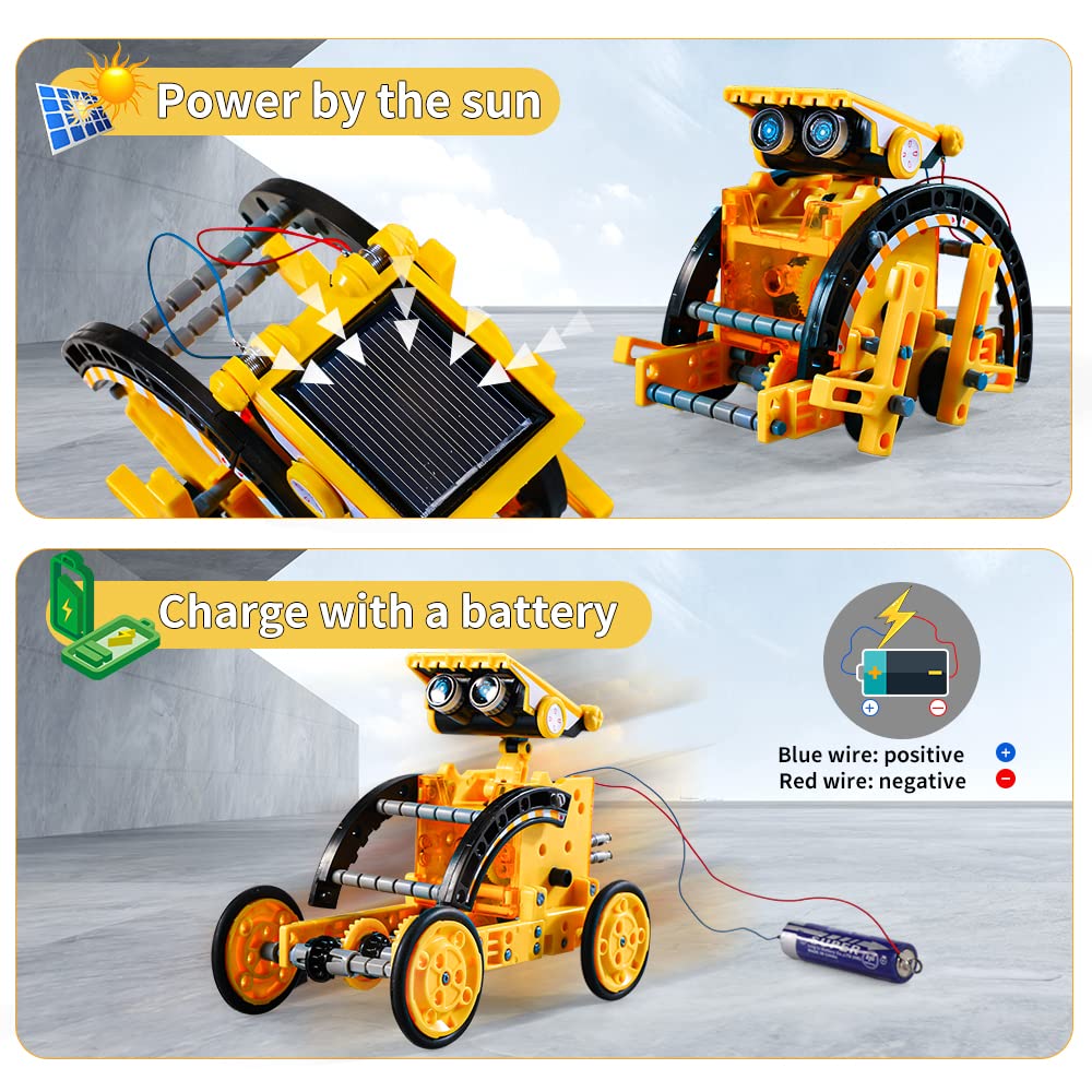 Mua Lucky Doug 12-in-1 STEM Solar Robot Kit Toys Gifts for 8 9 10 11 12 ...